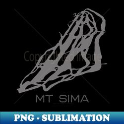 Mt Sima Resort 3D - Sublimation-Ready PNG File - Instantly Transform Your Sublimation Projects
