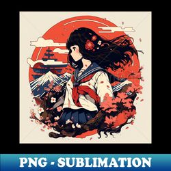 Japan Highschool Girl - High-Quality PNG Sublimation Download - Perfect for Sublimation Mastery