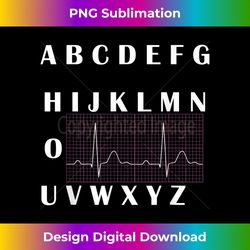 PQRSTU heartbeats Nurse t-shirt Alphabet PQRST wave nurse - Artisanal Sublimation PNG File - Infuse Everyday with a Celebratory Spirit