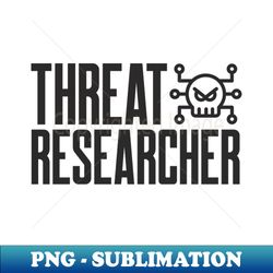Cybersecurity Threat Researcher Icon Black - Modern Sublimation PNG File - Unleash Your Creativity