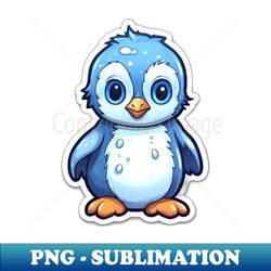 baby penguin - vintage sublimation png download - enhance your apparel with stunning detail