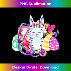 Easter Bunny With Stethoscope And Easter Eggs Nurse Easter - Bohemian Sublimation Digital Download - Striking & Memorable Impressions