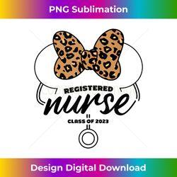 Disney Minnie Mouse Registered Nurse Class Of 2023 Leppard Tank Top - Sleek Sublimation PNG Download - Infuse Everyday with a Celebratory Spirit