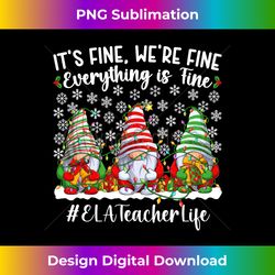 Funny ELA Teacher Christmas English Language Arts Xmas Party Long Sleeve - Sublimation-Optimized PNG File - Rapidly Innovate Your Artistic Vision