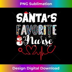 Santa's Favorite Nurse Christmas - Bespoke Sublimation Digital File - Ideal for Imaginative Endeavors
