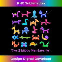 the balloon menagerie colorful balloon animals meme - classic sublimation png file - customize with flair