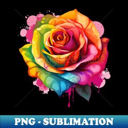 Colorful Rose - Stylish Sublimation Digital Download - Capture Imagination with Every Detail