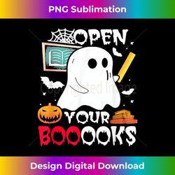Open your books - teacher boo halloween Boo Costume - Minimalist Sublimation Digital File - Infuse Everyday with a Celebratory Spirit
