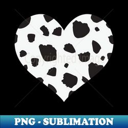 Dalmatian heart Valentine - PNG Transparent Digital Download File for Sublimation - Bold & Eye-catching