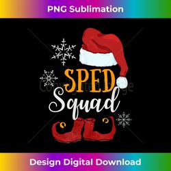 SPED Squad Christmas Holiday Xmas Funny Teacher Aide - Timeless PNG Sublimation Download - Elevate Your Style with Intricate Details
