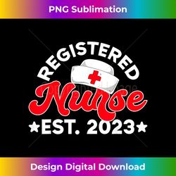 registered nurse est 2023 rn nursing school graduation gift - bespoke sublimation digital file - ideal for imaginative endeavors