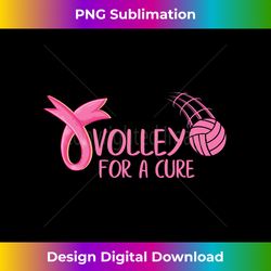 Volley For A Cure Volleyball Breast Cancer Awareness Long Sleeve - Eco-Friendly Sublimation PNG Download - Pioneer New Aesthetic Frontiers