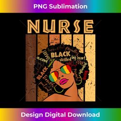 Nurse Afro African American Women Black History Month - Deluxe PNG Sublimation Download - Enhance Your Art with a Dash of Spice