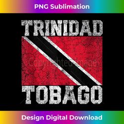 Trinidad and Tobago Flag National Pride Roots Country Family Tank Top - Bespoke Sublimation Digital File - Lively and Captivating Visuals