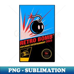 Retro Bomb - Digital Sublimation Download File - Enhance Your Apparel with Stunning Detail