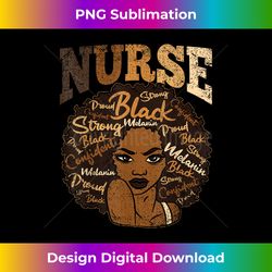 Black Nurse Black History BLM Melanin Afro Woman Nursing - Vibrant Sublimation Digital Download - Enhance Your Art with a Dash of Spice