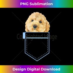Cavapoo in pocket Puppy Dog Lover Cute Poodle cross gift - Classic Sublimation PNG File - Rapidly Innovate Your Artistic Vision