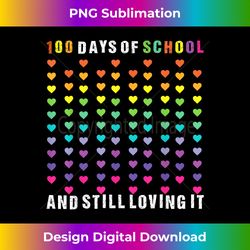 100 DAYS OF SCHOOL Teacher Student Men Women Kids 100th Day - Crafted Sublimation Digital Download - Chic, Bold, and Uncompromising