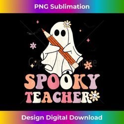 Spooky Teacher Ghost Halloween Groovy Retro Trick Or Treat - Edgy Sublimation Digital File - Enhance Your Art with a Dash of Spice