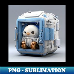 cute baby bird robot - exclusive png sublimation download - stunning sublimation graphics