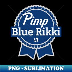 Pimp Blue Rikki - PNG Transparent Digital Download File for Sublimation - Spice Up Your Sublimation Projects
