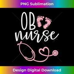 Cute OB Nurse Baby Feet Heart Design - Edgy Sublimation Digital File - Reimagine Your Sublimation Pieces