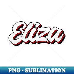 Eliza name - cool 70s retro font - PNG Sublimation Digital Download - Bring Your Designs to Life