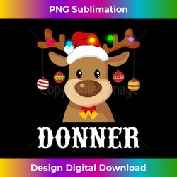Santa Reindeer Donder Xmas Group Costume Long Sleeve - Innovative PNG Sublimation Design - Enhance Your Art with a Dash of Spice