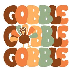 Thanksgiving Gobble Funny Turkey SVG Cutting Digital File