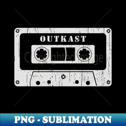 Outkast - Vintage Cassette White - Professional Sublimation Digital Download - Unleash Your Inner Rebellion