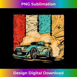 Vintage Drift Car Design Retro Drifting Racecar Motive - Eco-Friendly Sublimation PNG Download - Chic, Bold, and Uncompromising