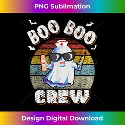 Boo Boo Crew Funny Nurse RN Halloween Ghost Costume - Minimalist Sublimation Digital File - Pioneer New Aesthetic Frontiers