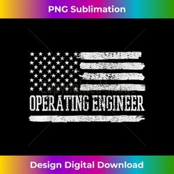 Operating Engineer USA Flag - Sleek Sublimation PNG Download - Rapidly Innovate Your Artistic Vision