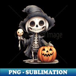 Skeleton on Halloween - PNG Transparent Sublimation File - Unleash Your Inner Rebellion