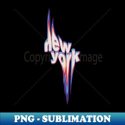 Melting Abstract new York typography - Aesthetic Sublimation Digital File - Bold & Eye-catching