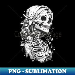 Halloween Spooky Skeleton V1 - Elegant Sublimation PNG Download - Defying the Norms