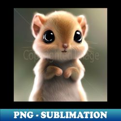 cute baby squirrel - cute baby animals - stylish sublimation digital download - vibrant and eye-catching typography