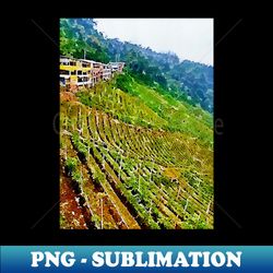 agriculture field landscape watercolor - png sublimation digital download - unleash your inner rebellion