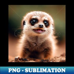 cute meerkat - cute baby animals - png transparent sublimation design - transform your sublimation creations