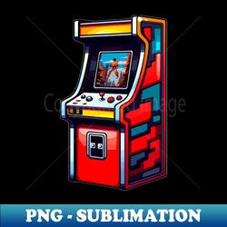 Retro Arcade Gaming - Elegant Sublimation PNG Download - Stunning Sublimation Graphics