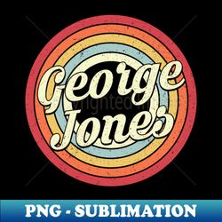 George Proud Name Retro Rainbow Tribute - Vintage Sublimation PNG Download - Vibrant and Eye-Catching Typography