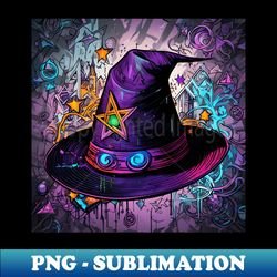 halloween witchs hat - professional sublimation digital download - create with confidence