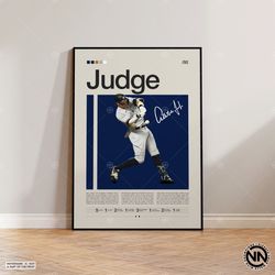 Aaron Judge Poster, New York Yankees Poster, Baseball Prints, Sports Poster, Baseball Player Gift, Baseball Wall Art, Sp
