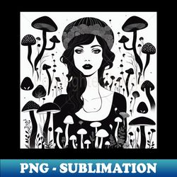 Lady Shroom - Signature Sublimation PNG File - Perfect for Sublimation Mastery