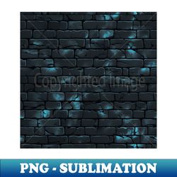 dark blue brick wall pattern with glowing spots - elegant sublimation png download - perfect for sublimation mastery