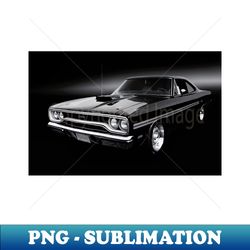 1970 Plymouth 440 GTX BW - Stylish Sublimation Digital Download - Boost Your Success with this Inspirational PNG Download