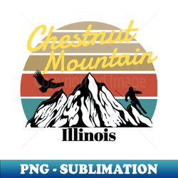 Chestnut Mountain ski - Illinois - High-Quality PNG Sublimation Download - Perfect for Personalization