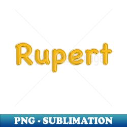 gold balloon foil rupert name - creative sublimation png download - unleash your inner rebellion