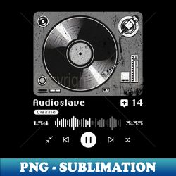Audioslave  Vintage Turntable Music - Decorative Sublimation PNG File - Enhance Your Apparel with Stunning Detail