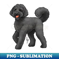 Dog - Labradoodle - Black - Stylish Sublimation Digital Download - Perfect for Personalization